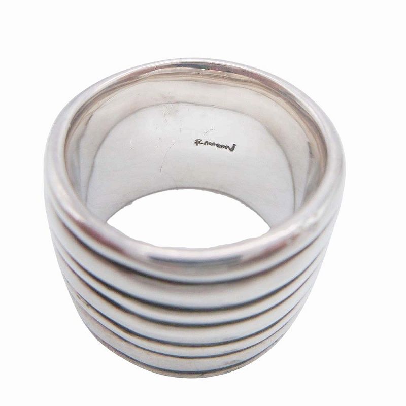 美品 ララガン R.ALAGAN SHIMA RING SILVER シマ リング 指輪