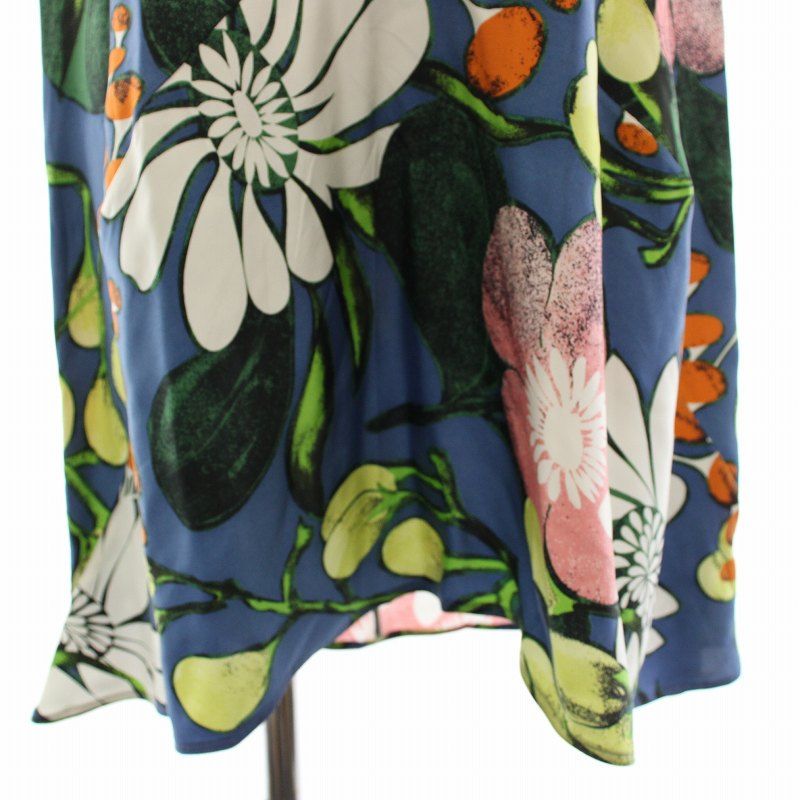 マルニ MARNI ワンピース ノースリーブ 絹 シルク 花柄 フラワー