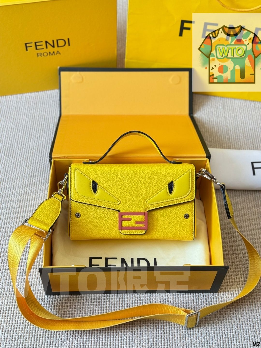 今日WTO】Fendi Fendi Eyes Monster Square Bag - フェンディ