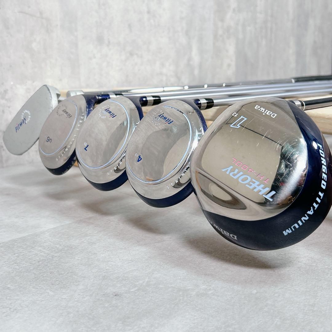 X474 PUMA 他 レディース ゴルフ クラブ セット 11点 白 おまけ