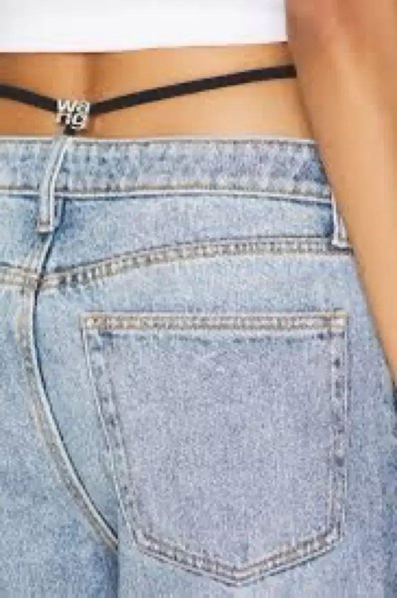 アレキサンダーワン】bite ハイライズデニムショーツ エンボスロゴ 26