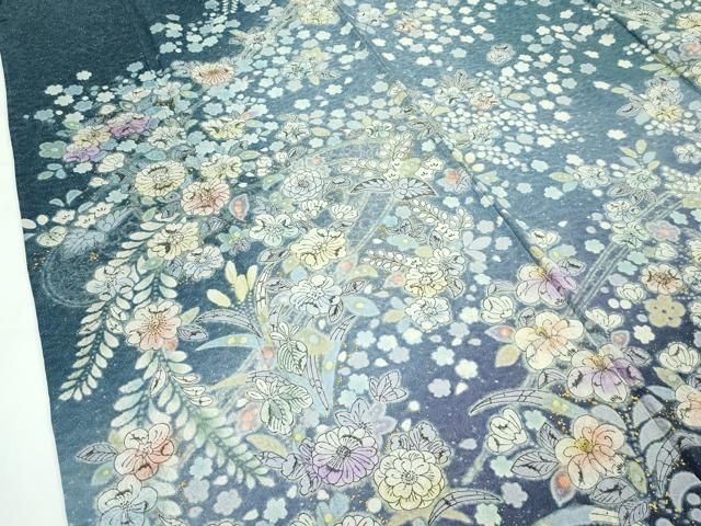 平和屋本店□極上 吉乃一廉 幻の辻が花 訪問着 辻が花 絞り 暈し染め