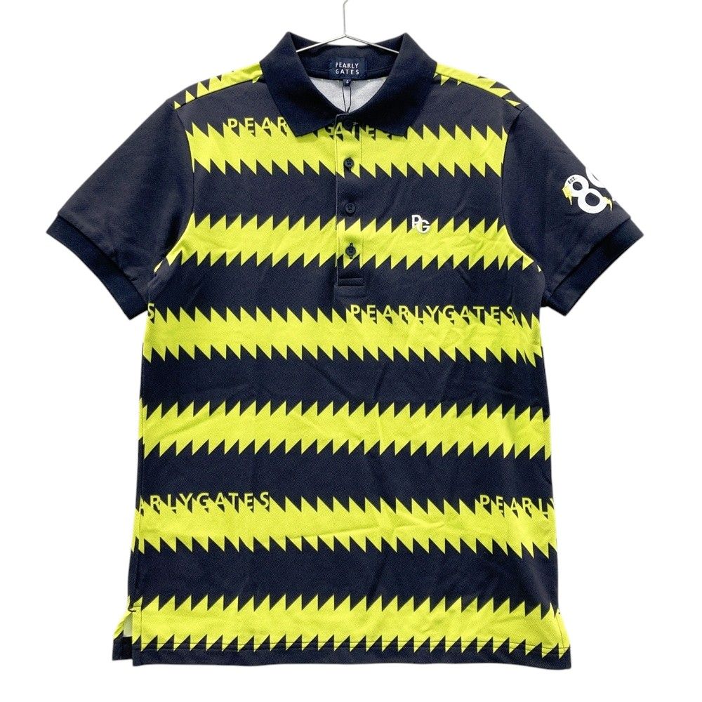 サイズ 4 PEARLY GATES パーリーゲイツ 053-2160601 半袖ポロシャツ ネイビー系 240101531354 ゴルフウェア メンズ ストスト