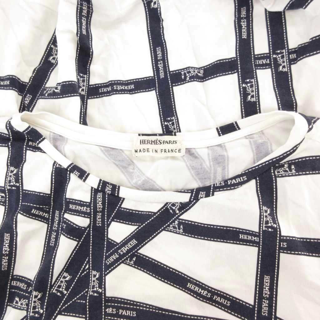 エルメス　HERMES マルジェラ期　長袖　トップス　リボン　Tシャツ エルメス HERMES マルジェラ期 長袖 トップス リボン Tシャツ