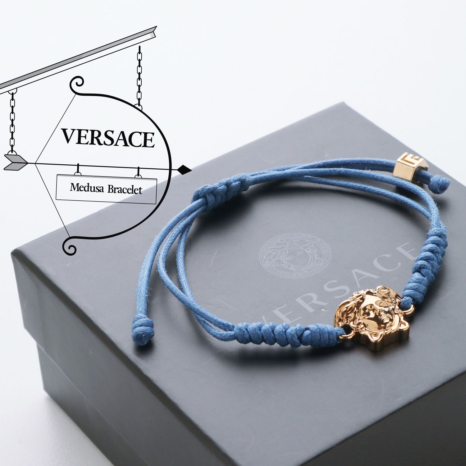 美品 ヴェルサーチ VERSACE メデューサ グレカ ブレスレット - kito