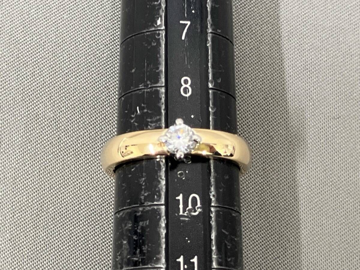K18Pt900　天然 ダイヤモンドリング　D0.16ct　サイズ13.7号 石川暢子】 Pt900/K18ダイヤモンドリング (NO.128429-B) – JEX