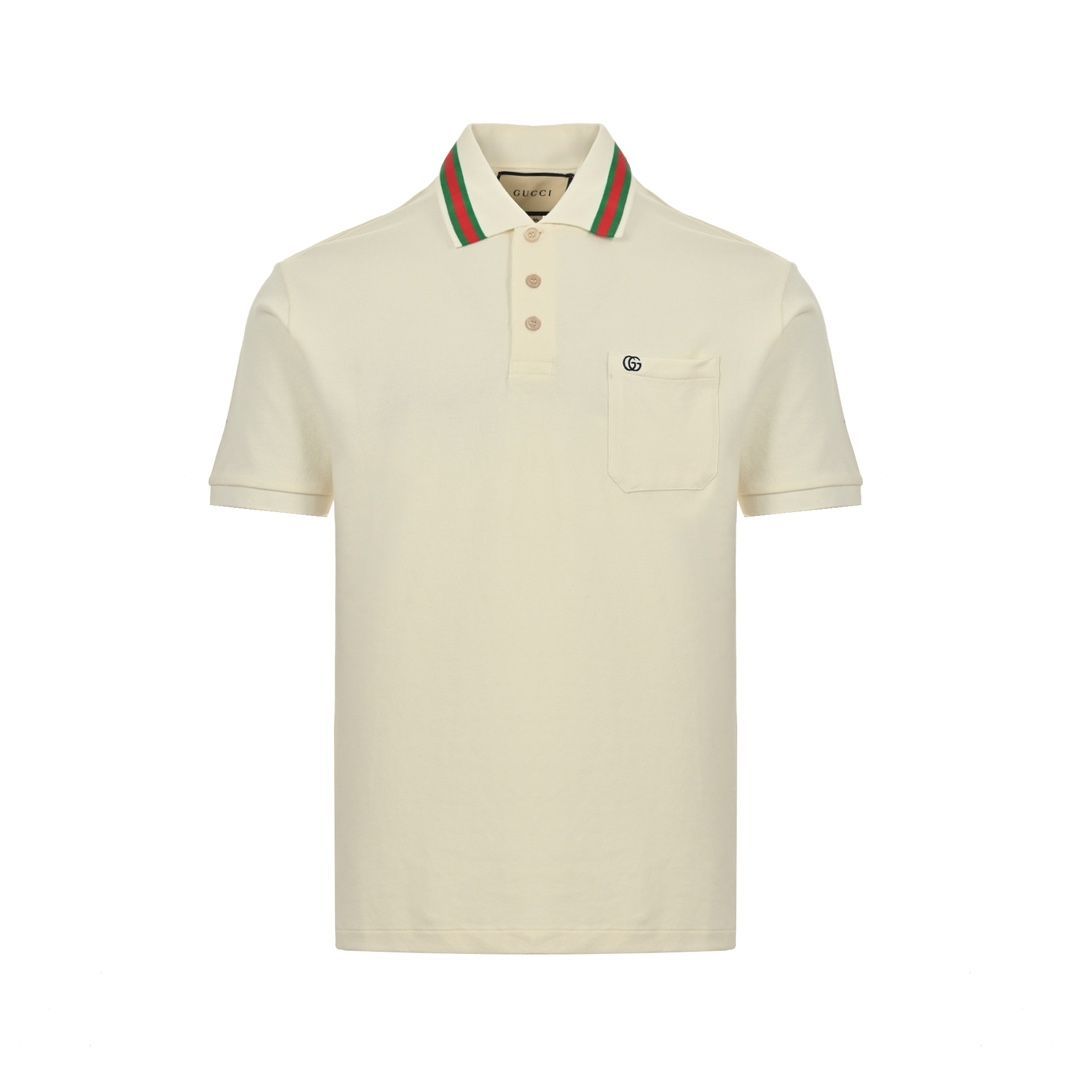 今日特価】ダブル G 刺繍ポロ / Double G Embroidered Polo-1