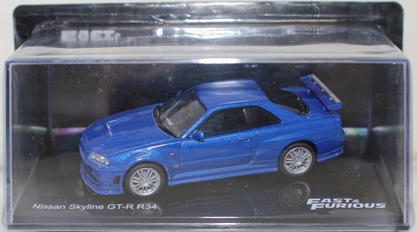 新品 1/43 ワイルド・スピード 日産 GT-R R34 ディアゴスティーニ