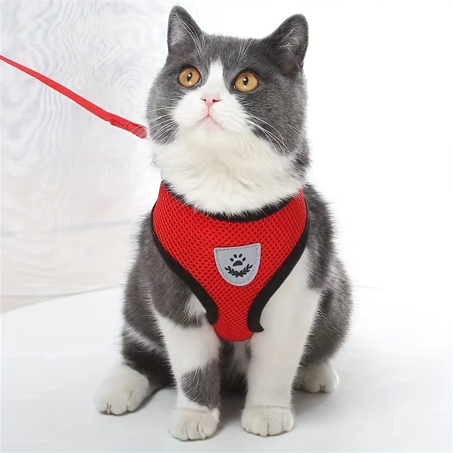 ペット用安全ハーネス＆リードセット 小型犬や猫の外出