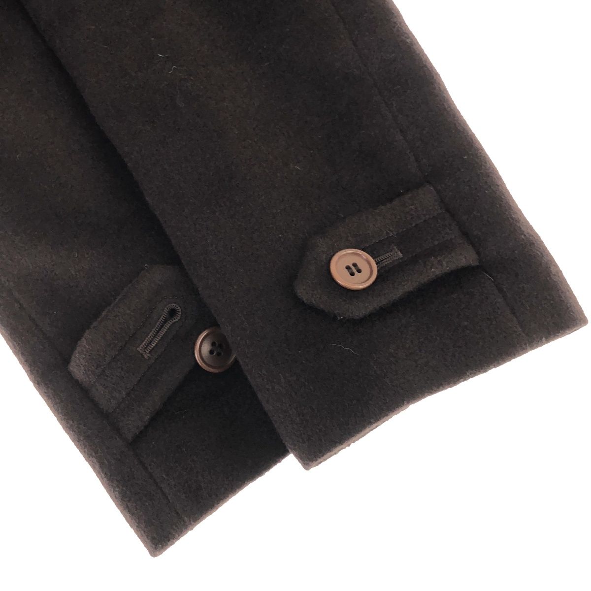 Paul Smith ポールスミス ウールファー ロングコート ブラウン 40