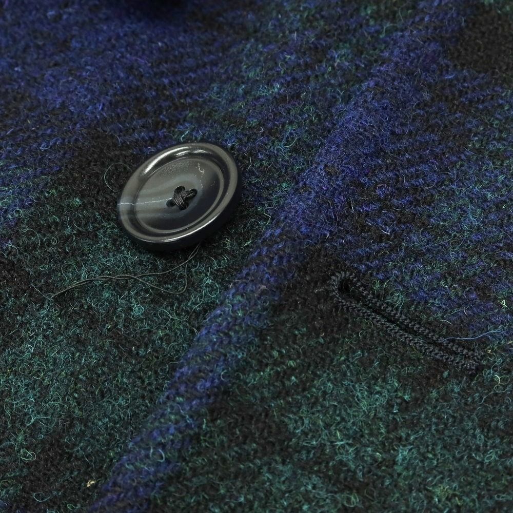 TAGLIATORE ネイビー チェック ダブルブレストコート