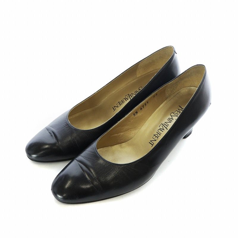 イヴサンローラン YVES SAINT LAURENT パンプス チャンキーヒール 