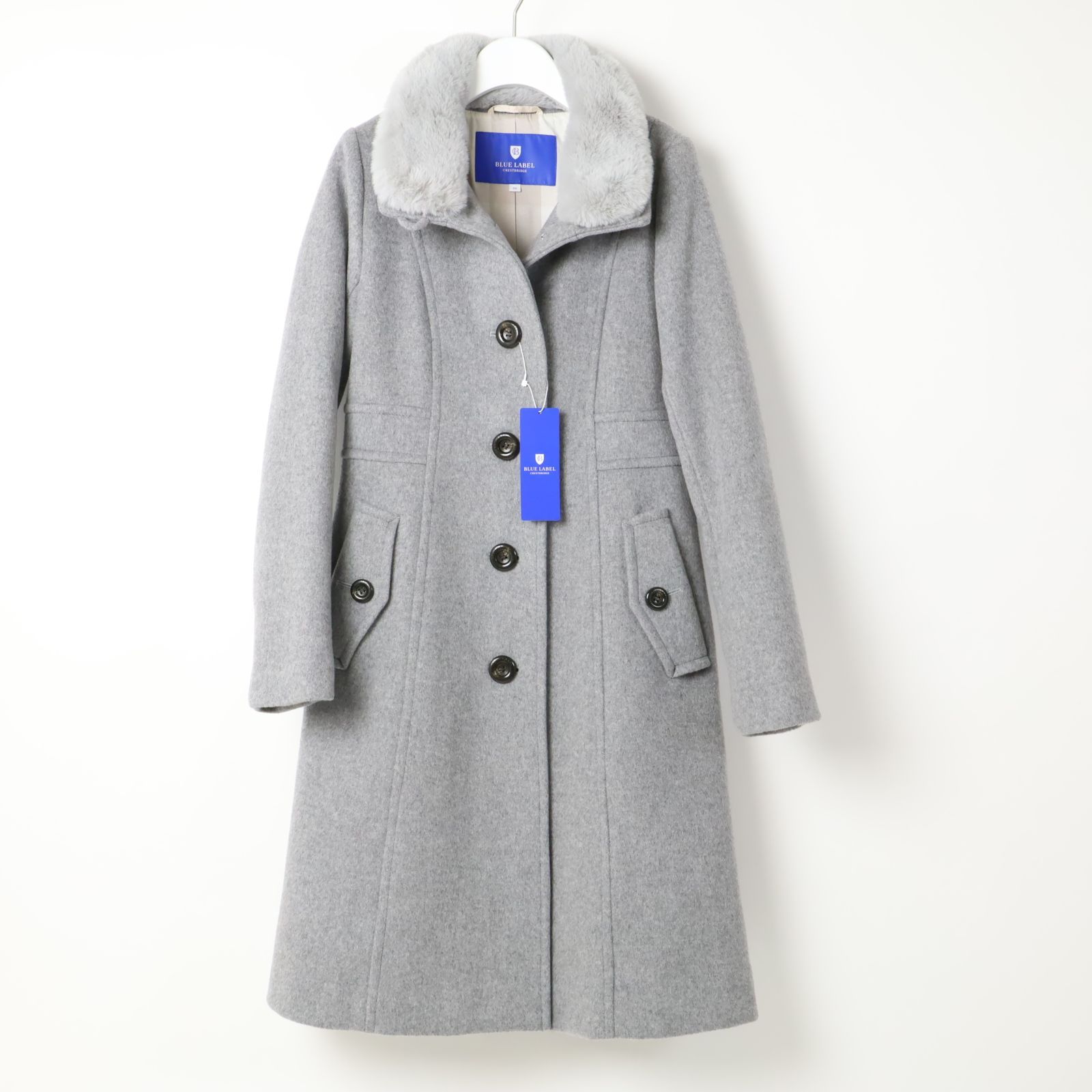 ブルーレーベルグレーコート38サイズ Burberry Blue Label(バーバリー