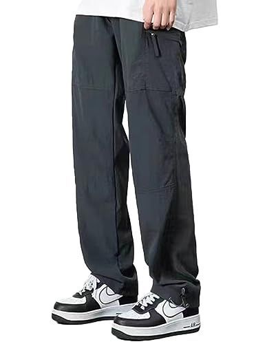Size 2XL_Color グレー Wisdom Leaves アウトドア メンズ 登山パンツ 速乾ズボン 撥水 クライミングパンツ 通気性 ロングパンツ ゴルフ ストレッチパンツ スリム 薄手 釣り 人気 無地 春夏秋 gray 2XL