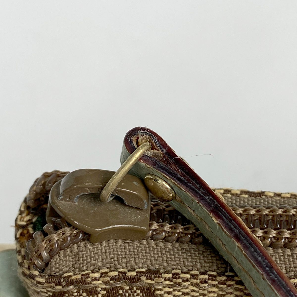 GUCCI グッチ GGキャンバス ハンドバッグ 07198 グリーン×ベージュ グッチ GUCCI GG柄 ハンドバッグ アクセサリーポーチ ハンドバッグ GG