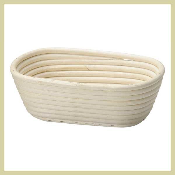 『ラタン』パン用の発酵ねかしかご楕円タイプケース「25×14.5×8.5cm」　※アジアン雑貨,シンプル,かご,バスケット,パン屋さん,まとめ買い,セット割引,ナチュラル,店舗,業務用,家庭,トレイ,トレー,手作り,パン作り,籐製,本格的 4,813円