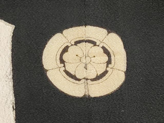 平和屋本店□極上 アンティーク 大正ロマン 振袖 駒刺繍 亀甲鏡裏文