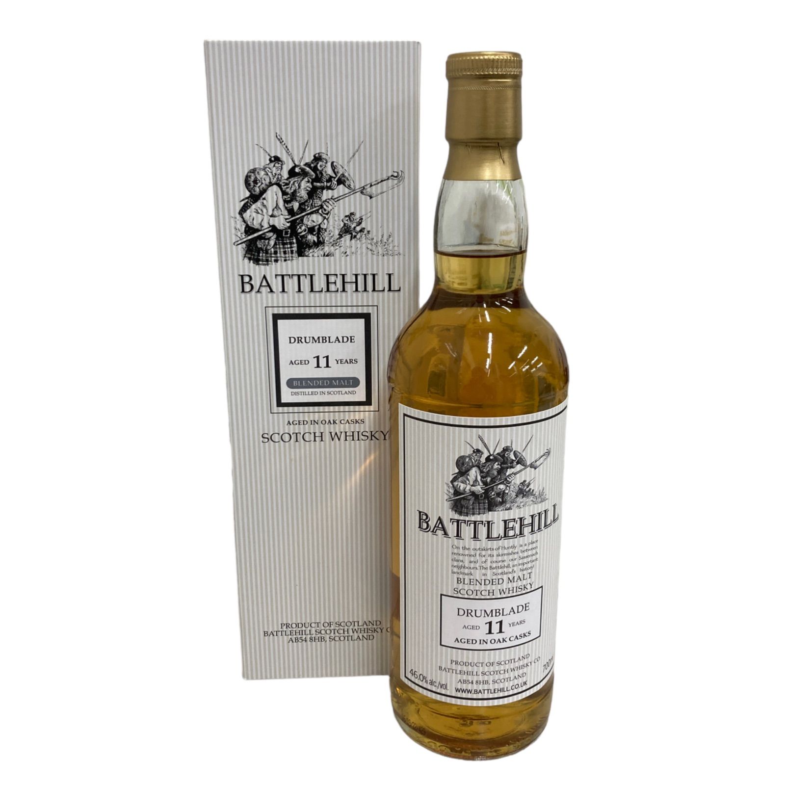 ウイスキー未開封　バトルヒル　11年　ドラムブレード 46% 700ml お酒　スコッチ