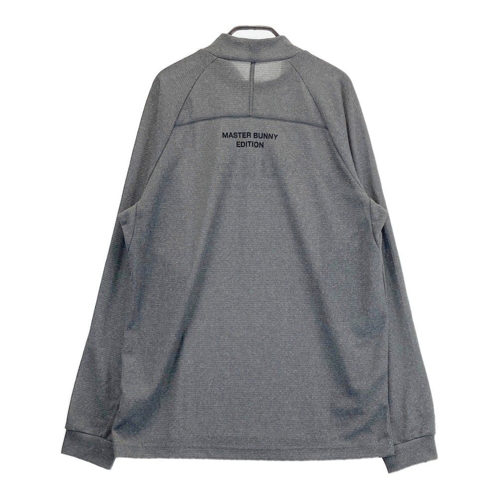 サイズ：6 MASTER BUNNY EDITION マスターバニーエディション 2024年モデル モックネック 長袖Tシャツ  グレー系 [240101412130] ゴルフウェア メンズ ストスト サイズ：6 MASTER BUNNY EDITION マスターバニーエディション