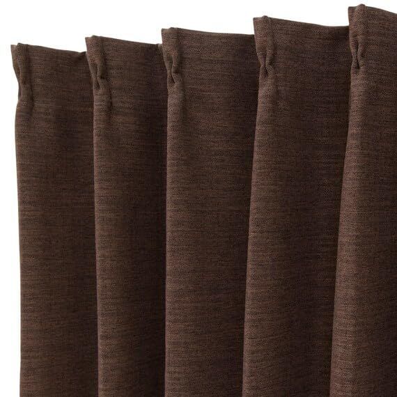 ニトリ 遮光1級 遮熱 消臭 カーテン アクト 100X200cm 2枚入り ブラウン NITORI 7335248
