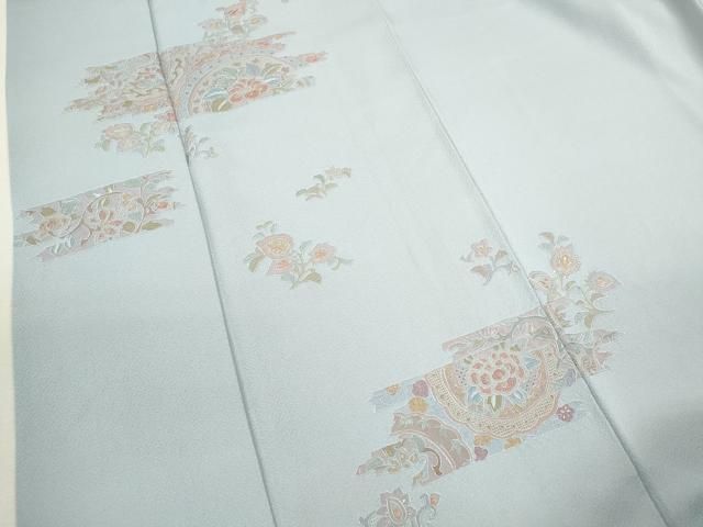 平和屋着物▽中国三大刺繍 スワトウ刺繍 色留袖 更紗草花文 正絹