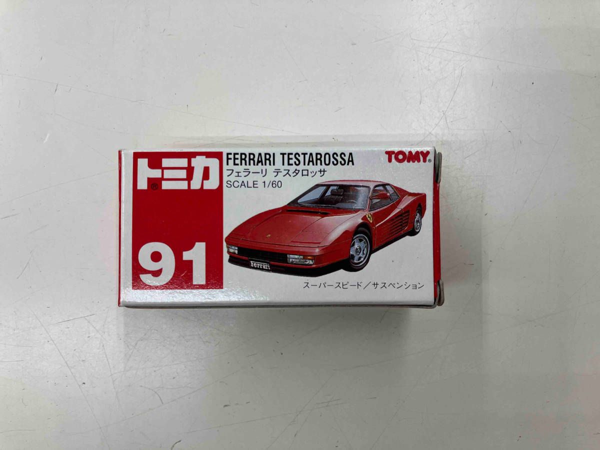 トミカ No.91 フェラーリ テスタロッサ 赤 肌色ピンクシート 2G