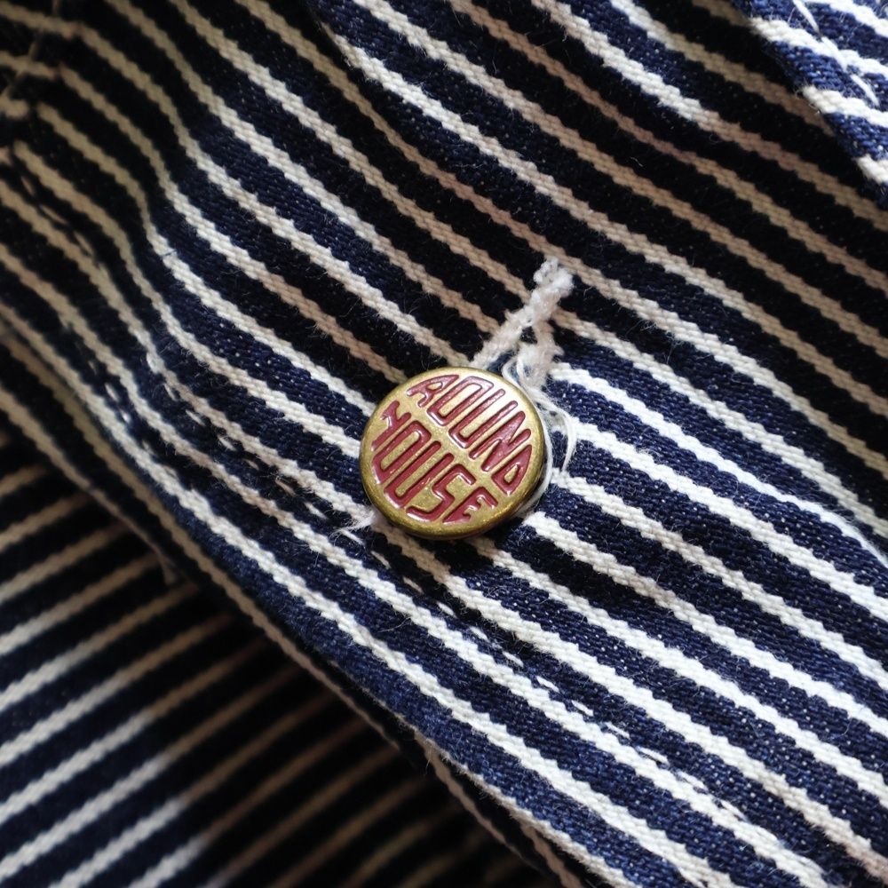 ヒッコリーストライプ オーバーオール