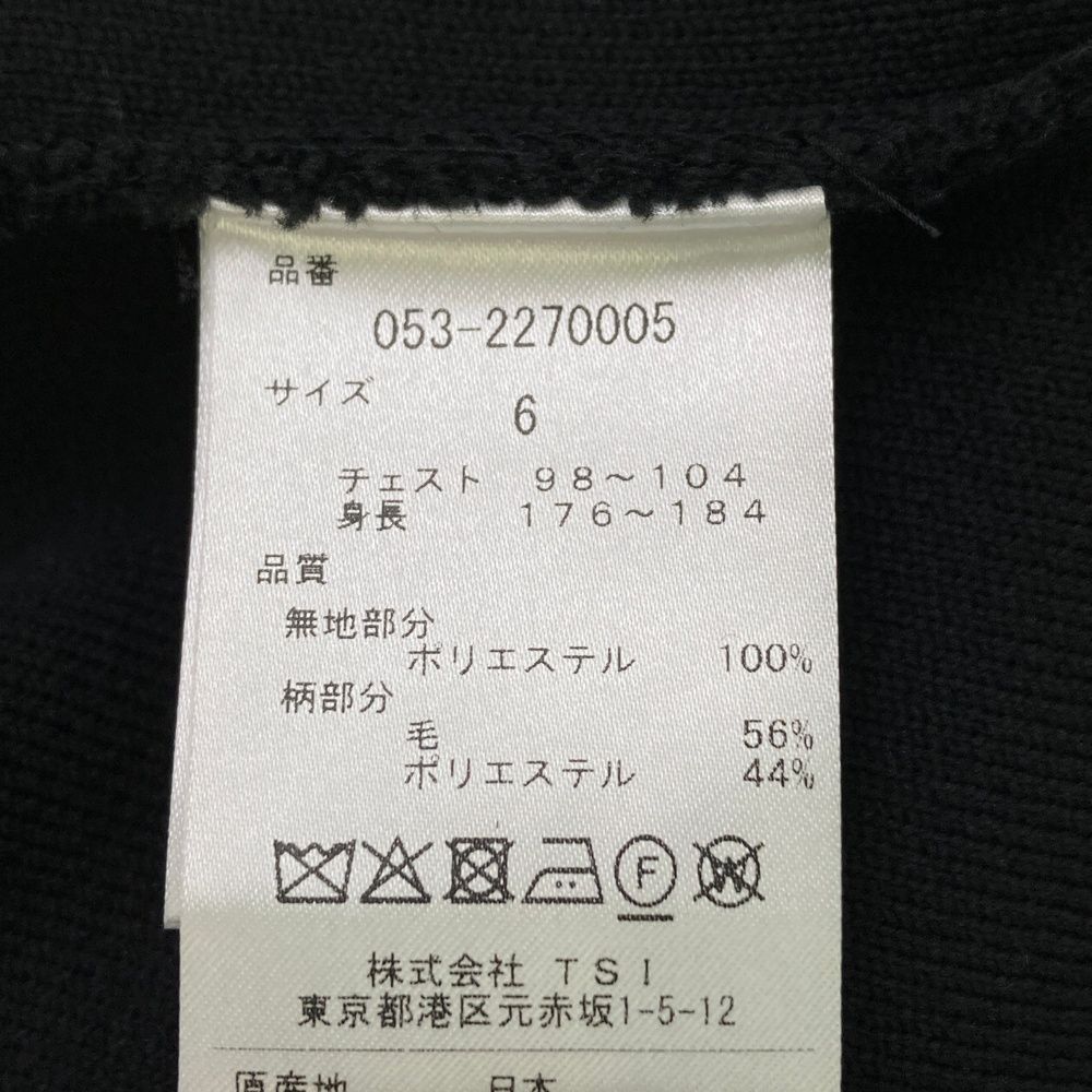 サイズ：6 PEARLY GATES パーリーゲイツ 053-2270005 ニット セーター  ブラック系 [240101499872] ゴルフウェア メンズ ストスト サイズ：6 PEARLY GATES パーリーゲイツ 053-2270005 ニット