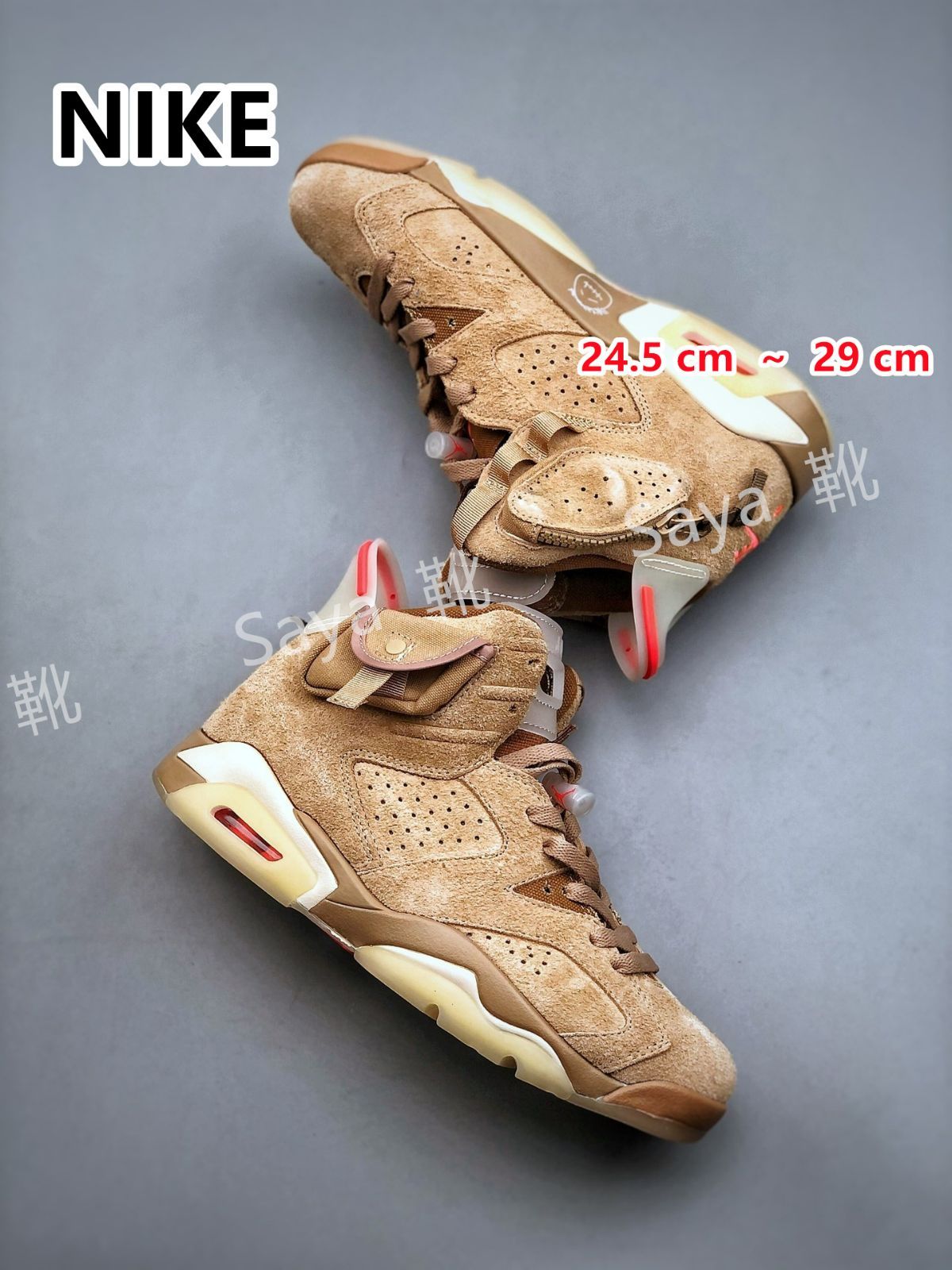 新品 未使用 Travis Scott × Nike Air Jordan 6 "British Khaki" / トラヴィス スコット × ナイキ エア ジョーダン 6 ブリティッシュ カーキ DH0690-200 男女兼用