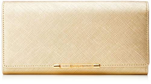 ユー バイ ウンガロ 財布 アイガー 内口金小銭入れ付 ダブルボタン カブセ長財布 レディース ゴールド