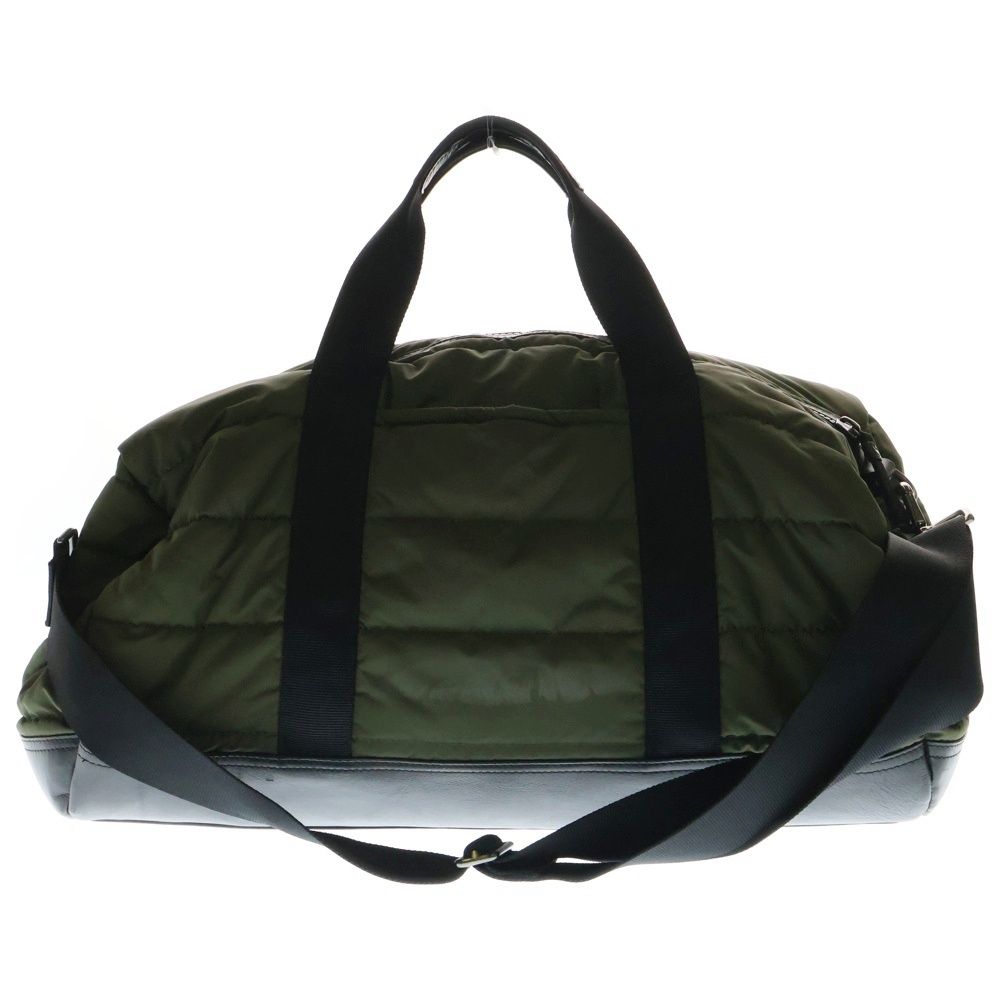 【Ralph Lauren】黒×茶 ナイロン×レザー リッキー ボストンBAG POLO RALPH LAUREN (ポロラルフローレン) 2WAY レザー切り替え