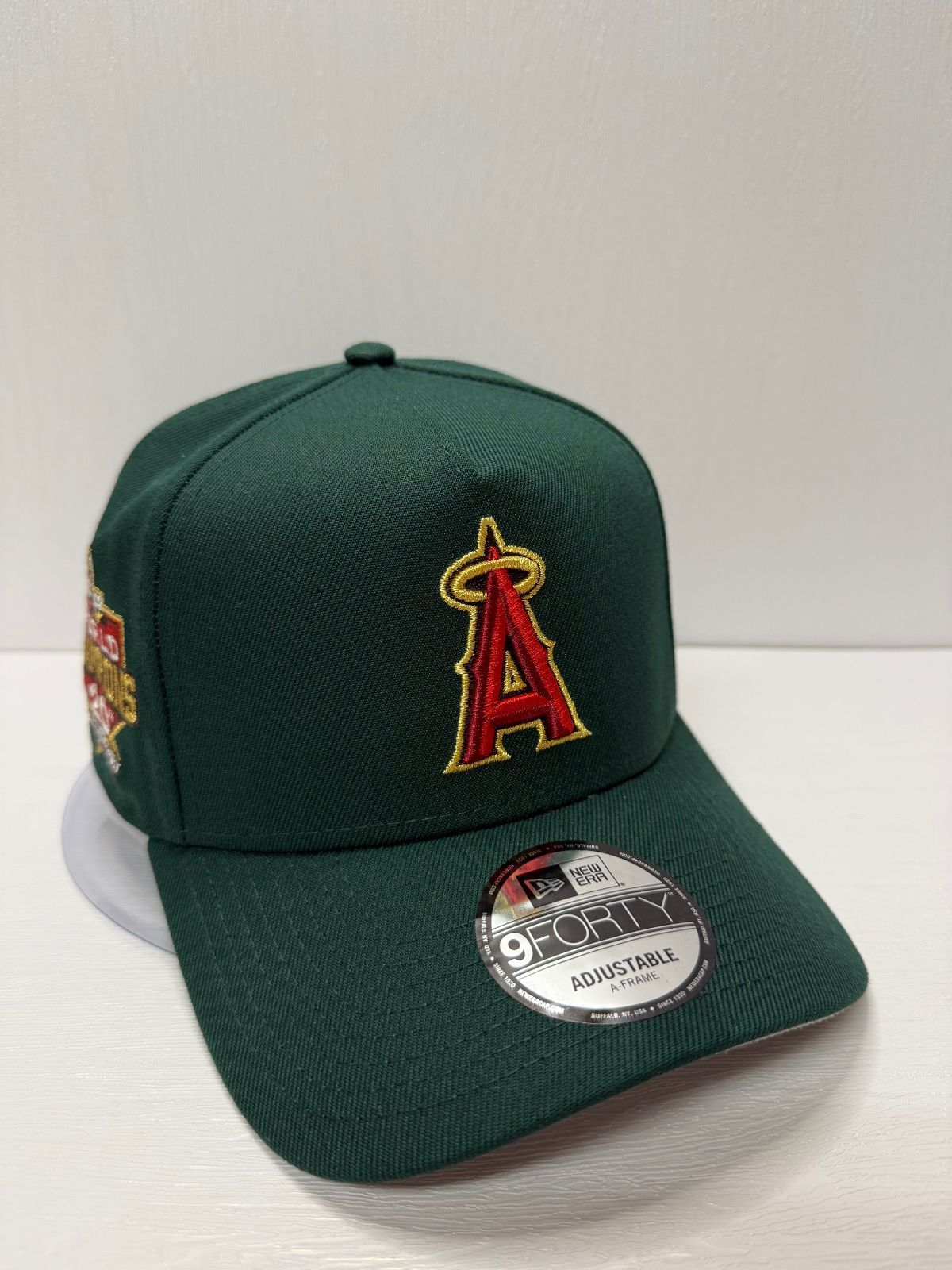 Newera ロサンゼルスエンゼルス 20thアニバーサリー 9forty A-FRAME スナップバックキャップ グリーン