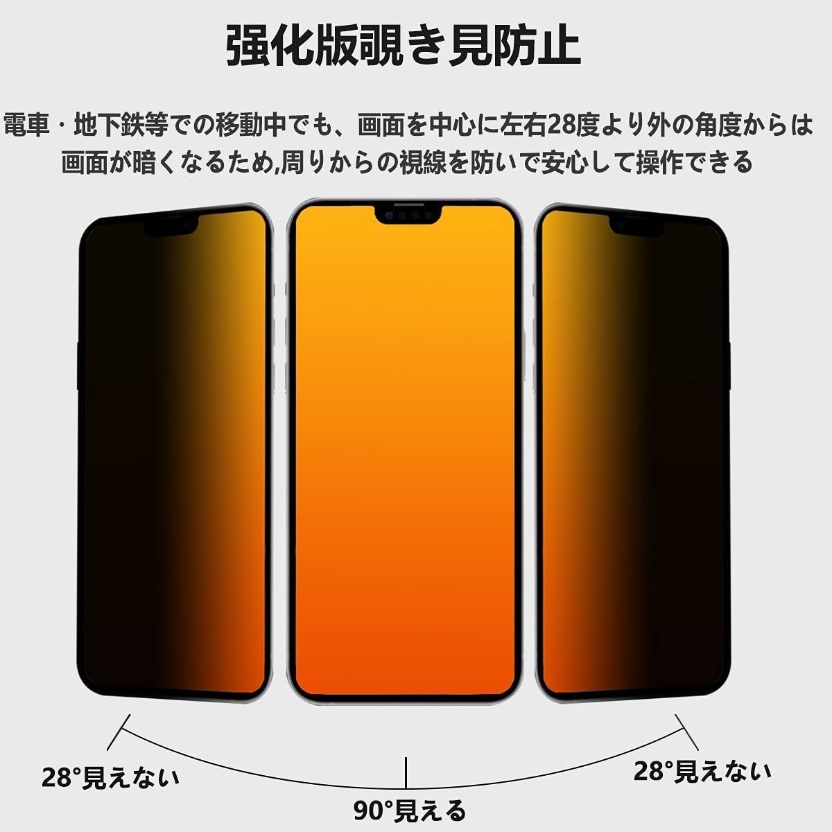 覗き見防止】 iphone14Plus ガラスフィルム のぞき見防止［2枚］iPhone14Plus カメラフィルム［2枚］iphone14Plus  のぞき見防止フィルム iphone14Plus 保護フィルム iphone14プラス フィルム 覗き見 アイフォン14Plus強化ガラス でかく 液晶 保護フィルム 横から見えない 【6.