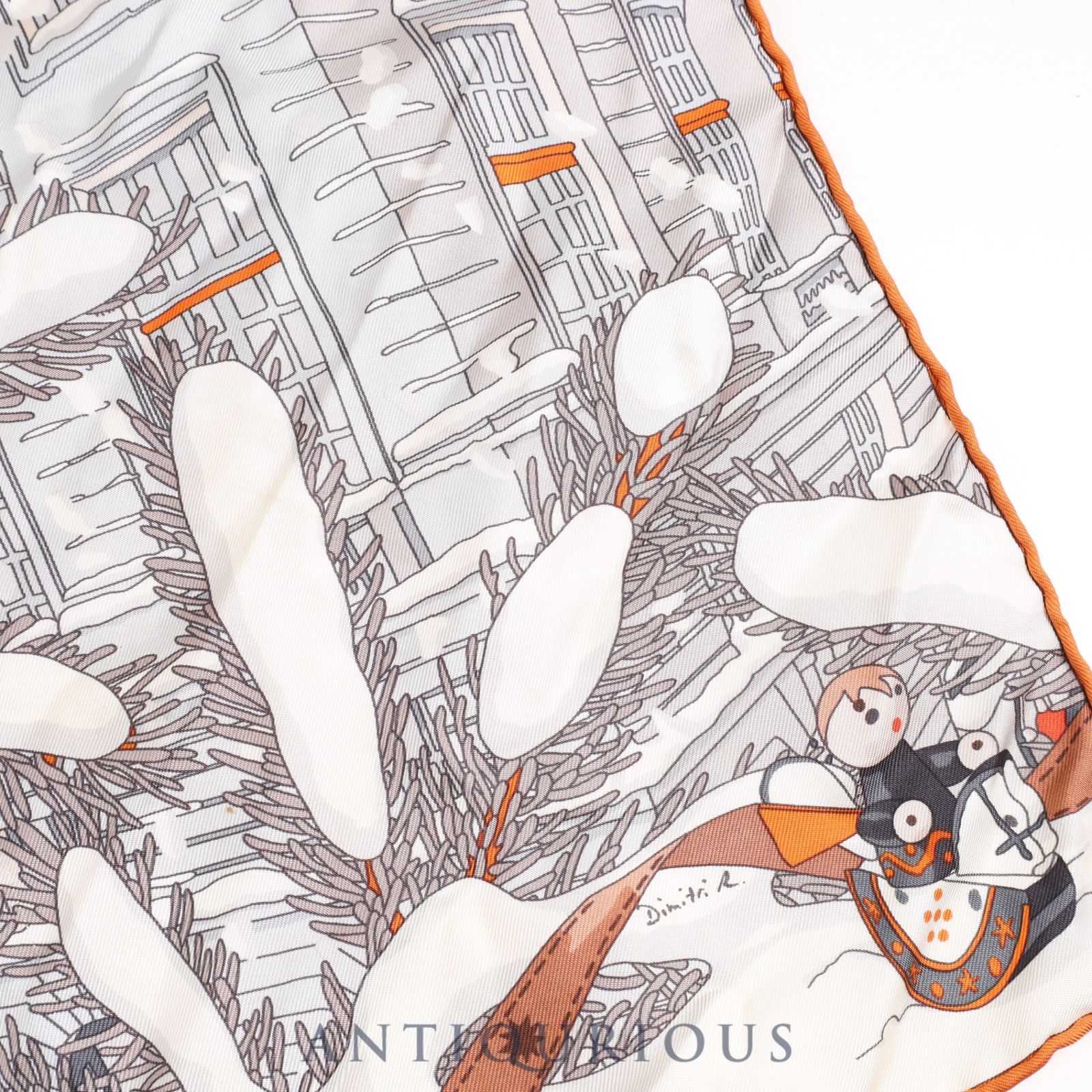 エルメス スカーフ カレ45 フォーブル24番地のクリスマス 新品未使用品 エルメス スカーフ♡入手困難♡フォーブル24番地のクリスマス♡新品未