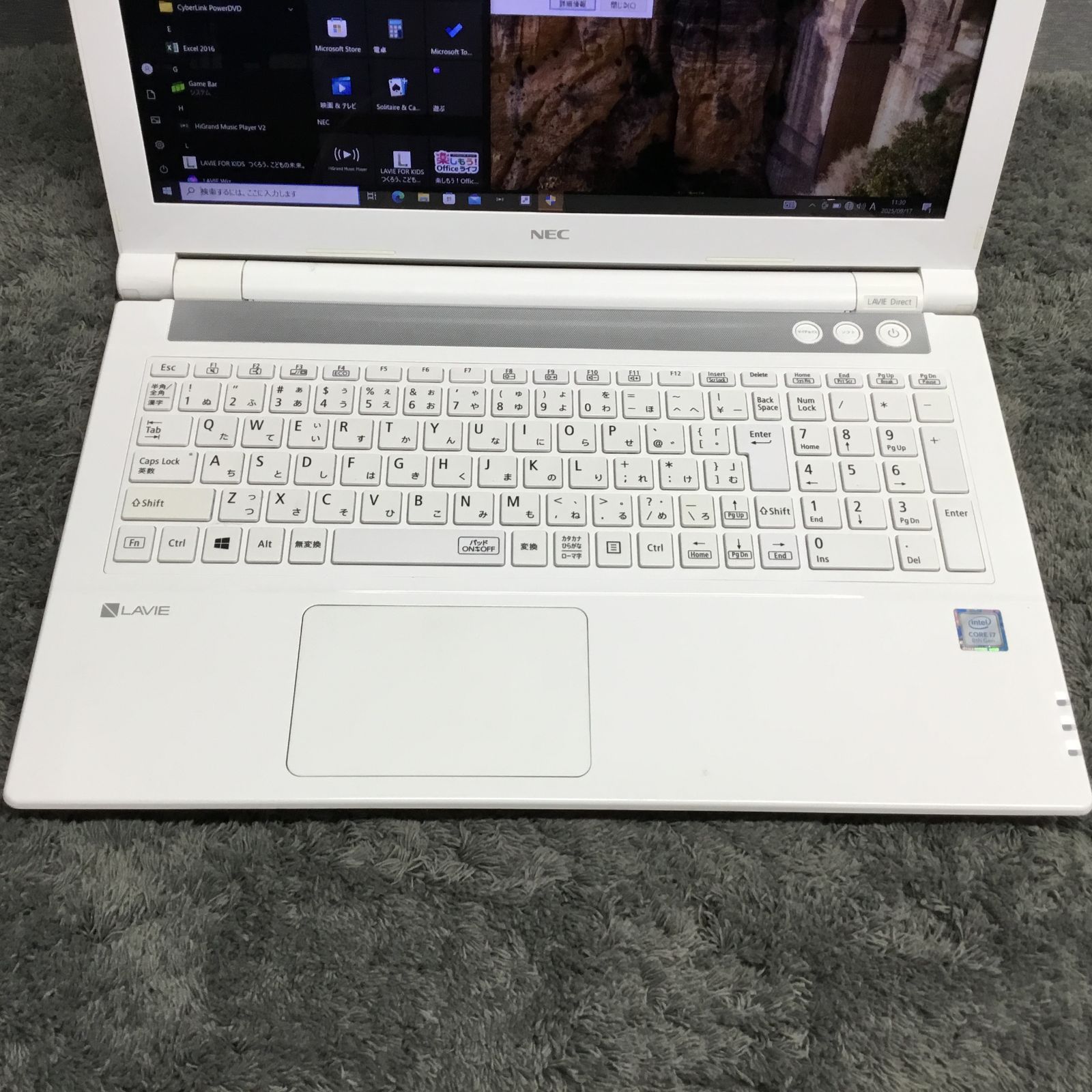 ⑧ NEC PC-GN187ERLC Core i7 8550U メモリ16GB HDD 1000GB