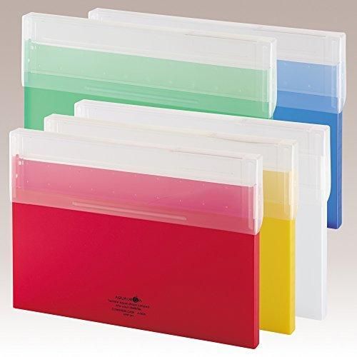 リヒトラブ コングレスケース 書類 ファイルケース A4 薄型 赤 A5035-3