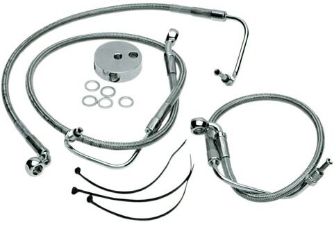 フロントブレーキラインキット 1994〜07年FLHR 1998〜06年FLTR|40cm|86cm 4インチ
