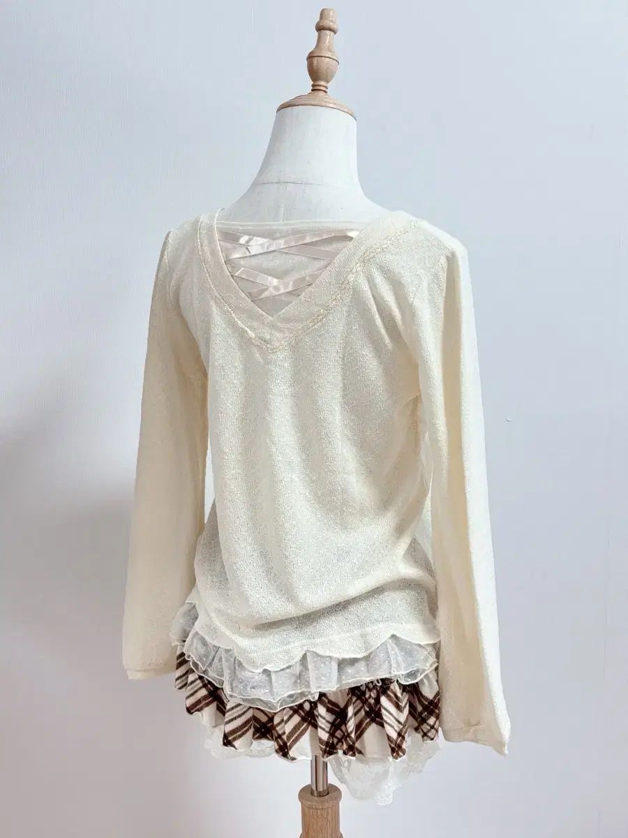 Axes femme アクシーズファム タグ o アイボリー トップス オールムード stc ヴィンテージ
