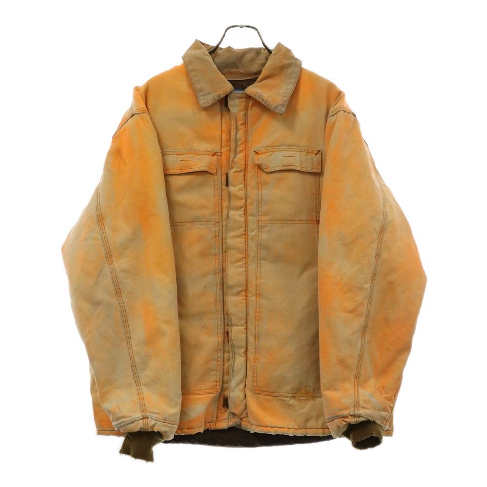 NOTSONORMAL (ノットソーノーマル) 23AW GRIND JACKET ヴィンテージ加工 シャツジャケット オレンジ 23AW-VWJ01