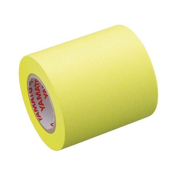 まとめ ヤマト メモック ロールテープ 蛍光紙詰替用 50mm幅 レモン RK-50H-LE 1巻 ×50セット