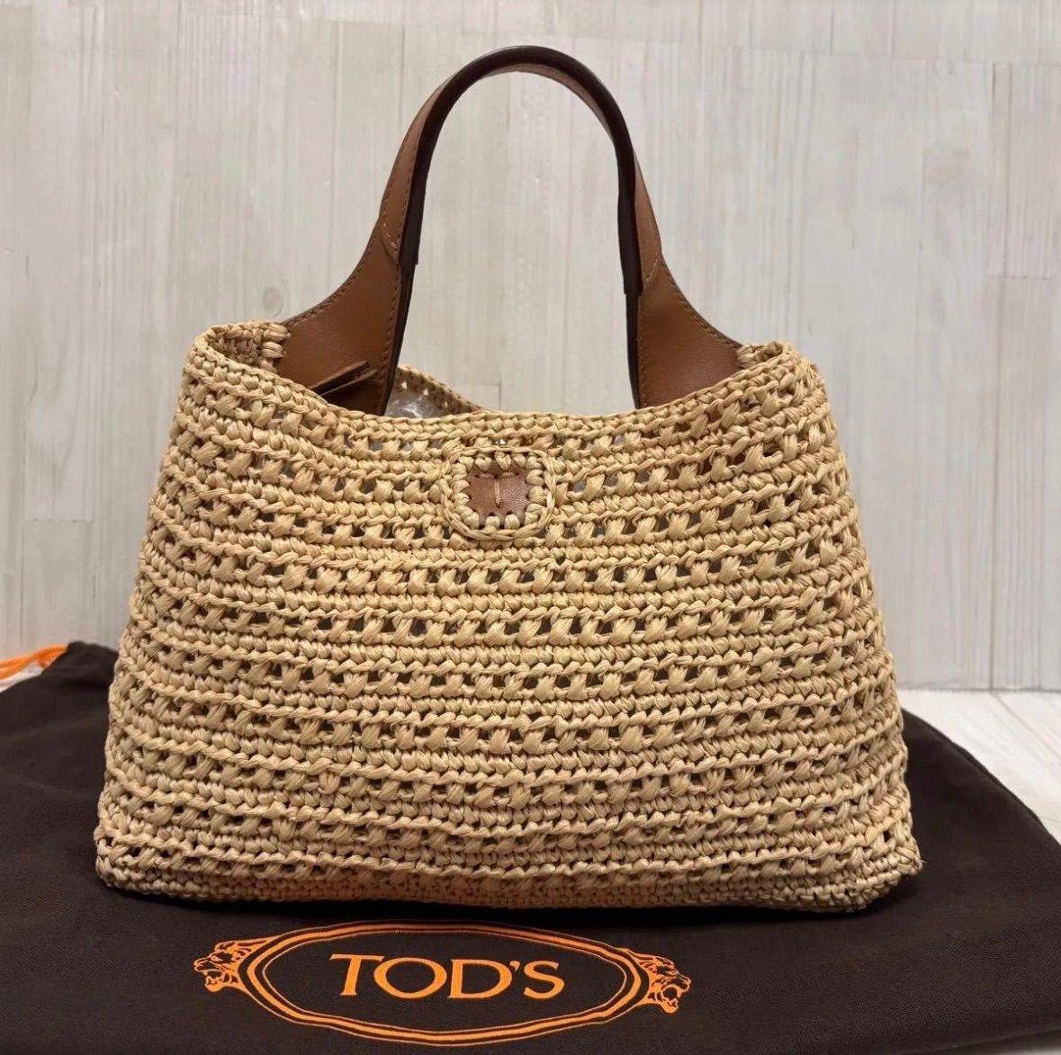 美品 TOD'S トッズ ラフィア マイクロ ハンドバッグ カゴバッグ - Mercari