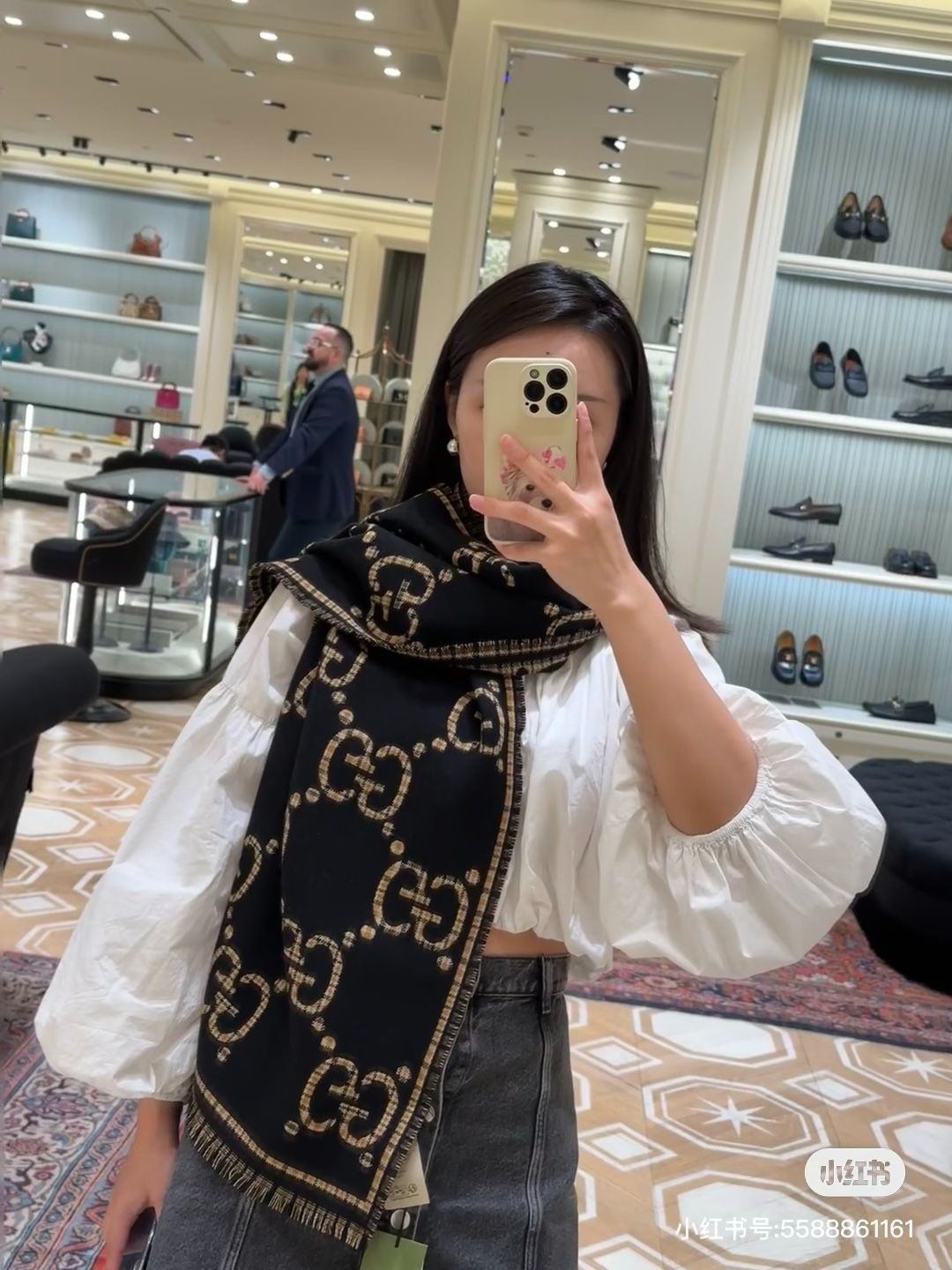 【未使用品】GUCCI チェック柄マフラー 楽天市場】マフラー チェック（ブランドグッチ）の通販