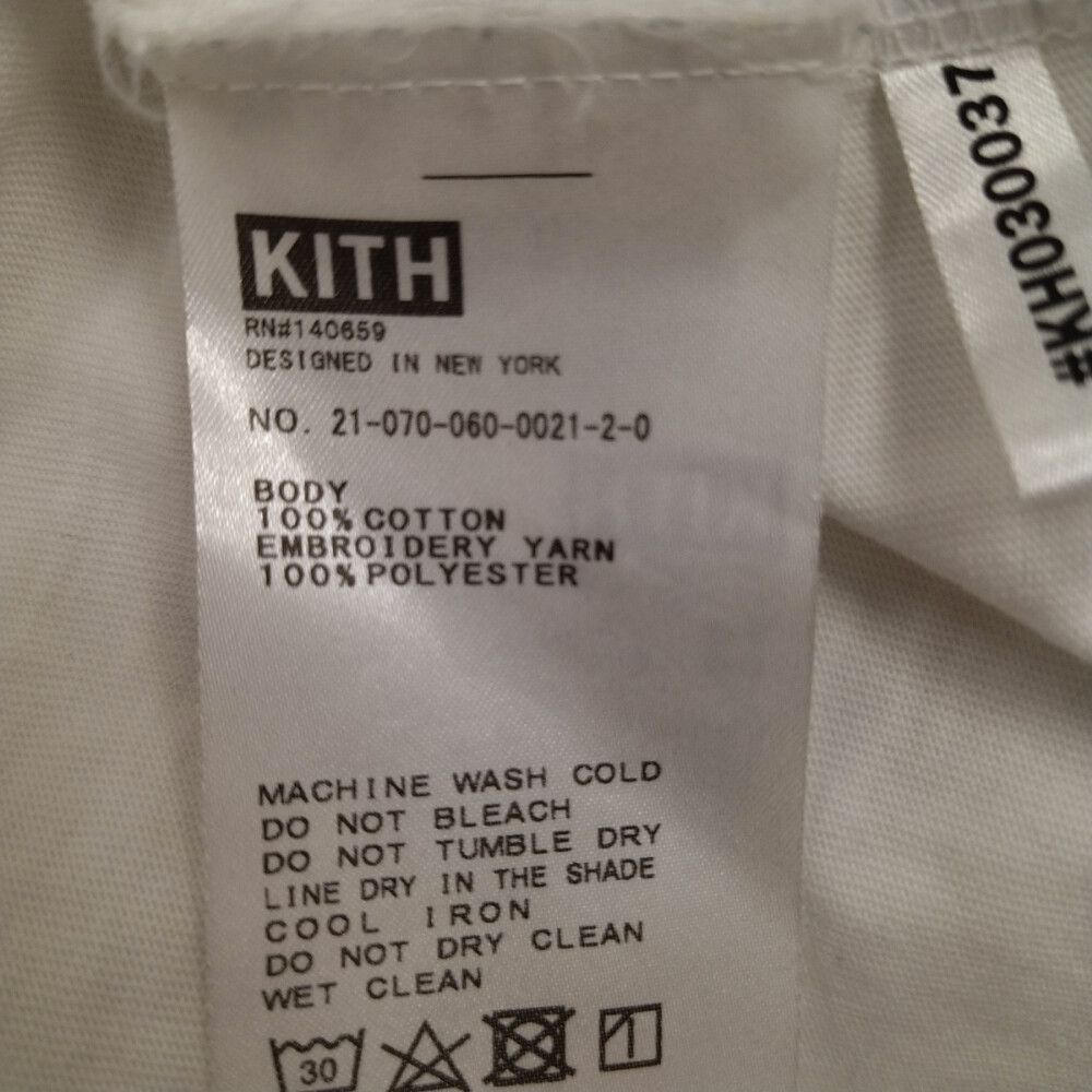 KITH キス 21SS L/S Serif T-Shirt セリフ ロゴ刺繍 ロングスリーブ長袖Tシャツ カットソー ブルー KH030037