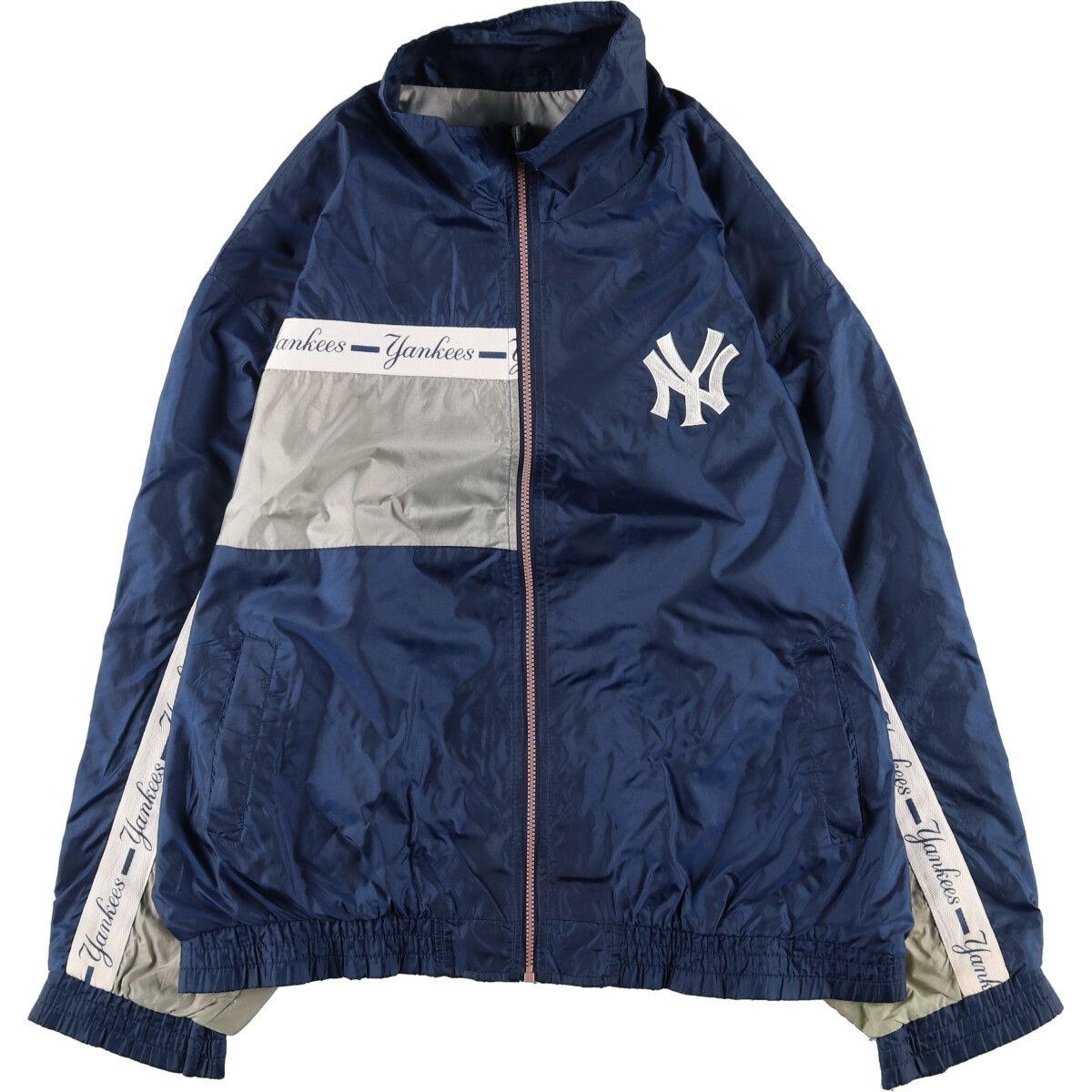 古着 FANS MLB NEW YORK YANKEES ニューヨークヤンキース ナイロンジャケット メンズXL /eaa428586 【中古】/eaa428586