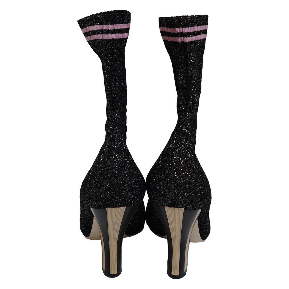 黒×シルバー×ピンク ラメ