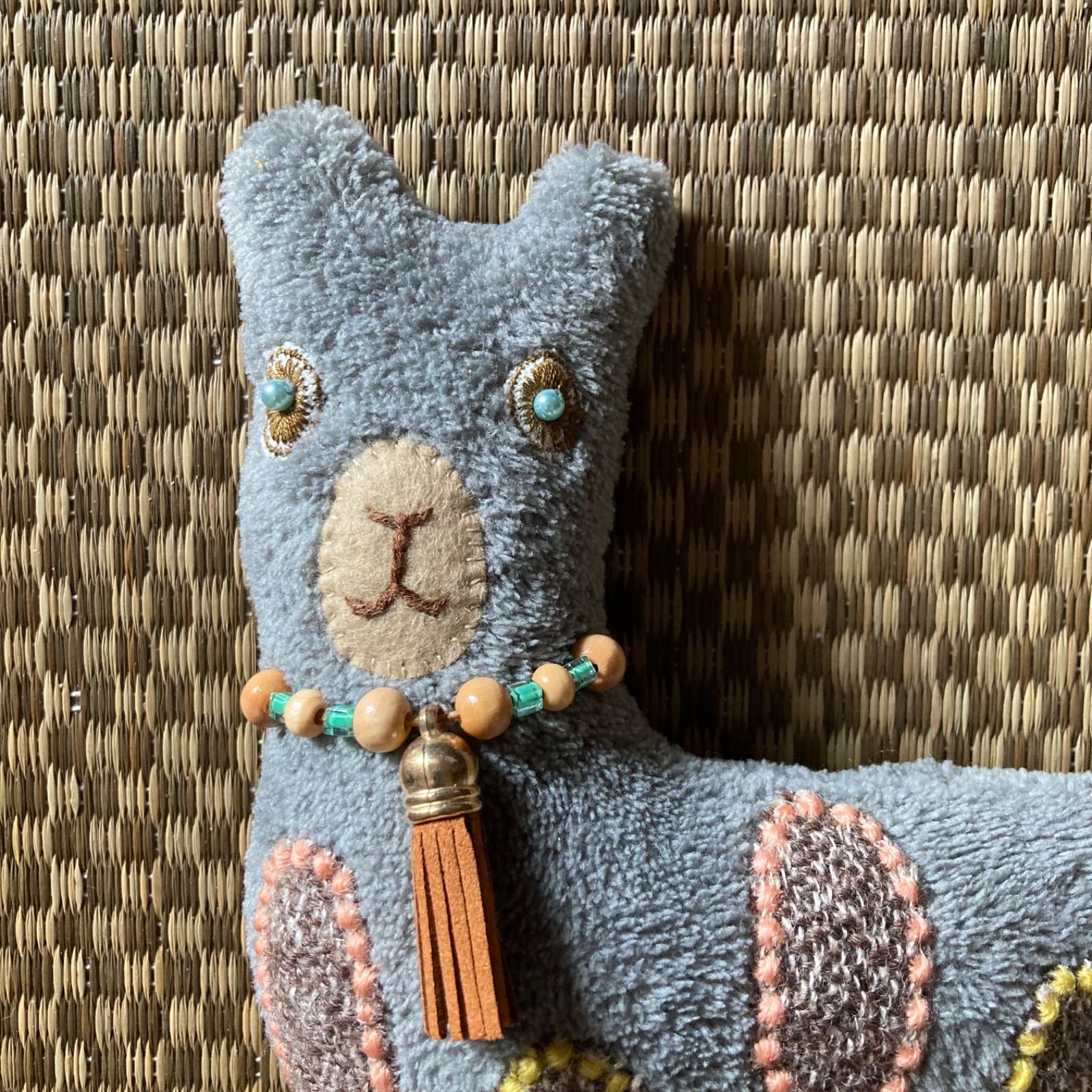 ミナペルホネン　ハンドメイド　テディ&はちわれにゃんこ オークションです】ミナペルホネン＊ハンドメイド＊ぬいぐるみ