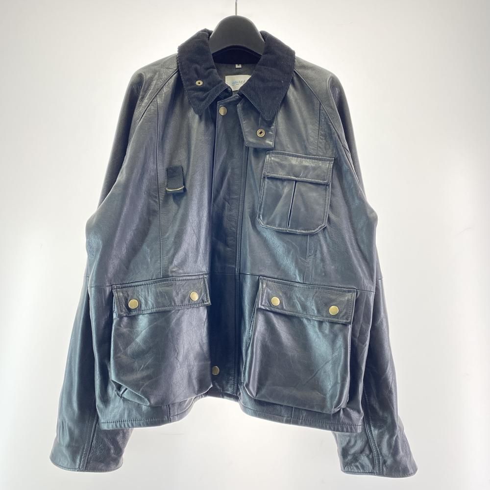 中古】yoused Play vintage レザーフィッシングジャケット