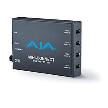 AJA ミニコネクト イーサネット から USB (MINI-CONNECT)。
