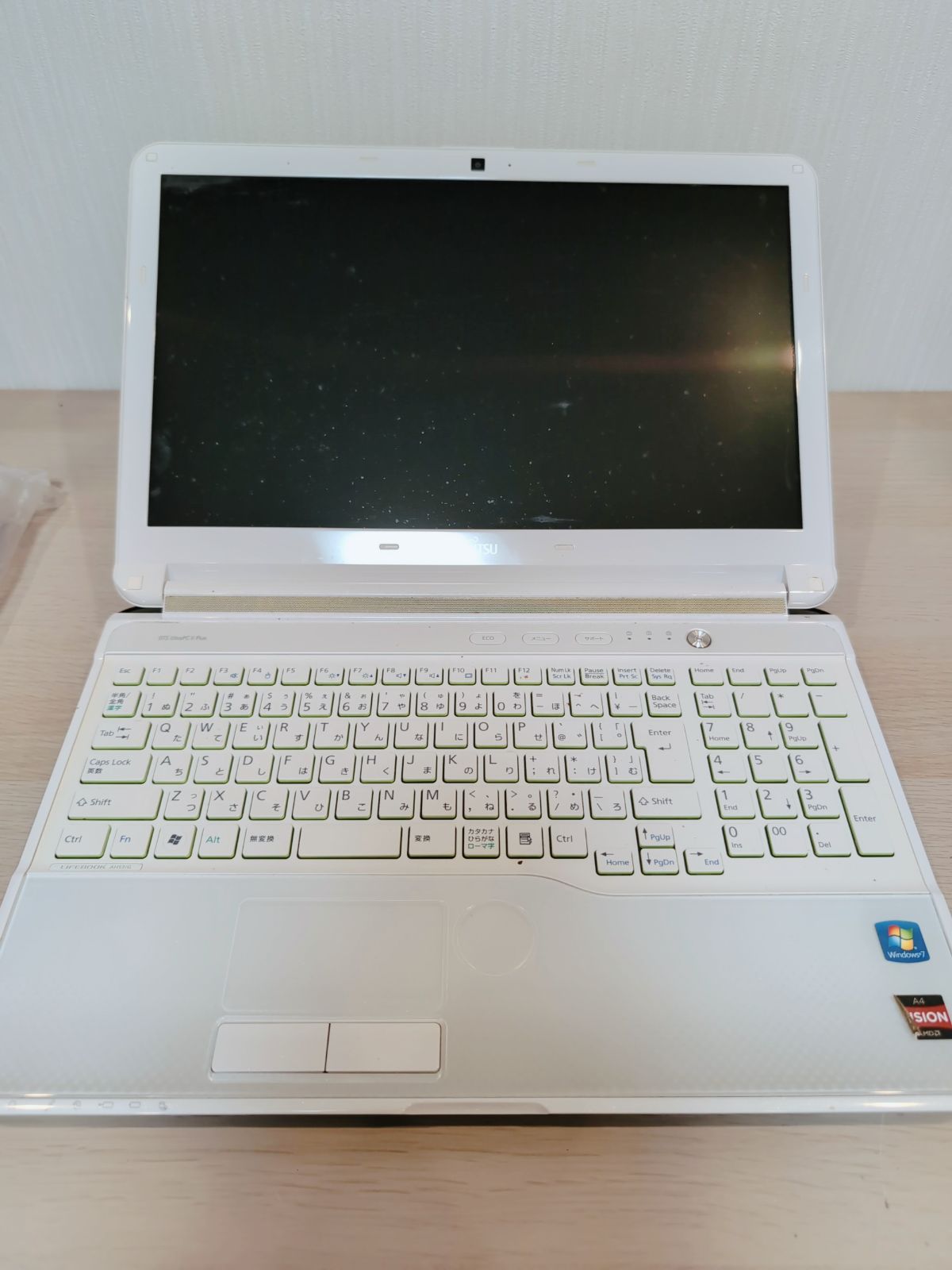 富士通 LIFEBOOK AH53|G ホワイト ノートPC 動作未 ジャンク品