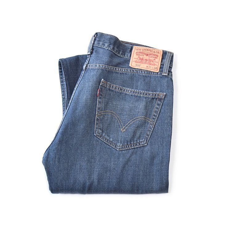 リーバイス 505 ストレート ジーンズ デニムパンツ ジーパン W36 L34 Levis アメカジ 古着 EA0079